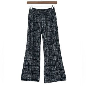 Mudd | Black/white printed wide leg breezy pants size 12